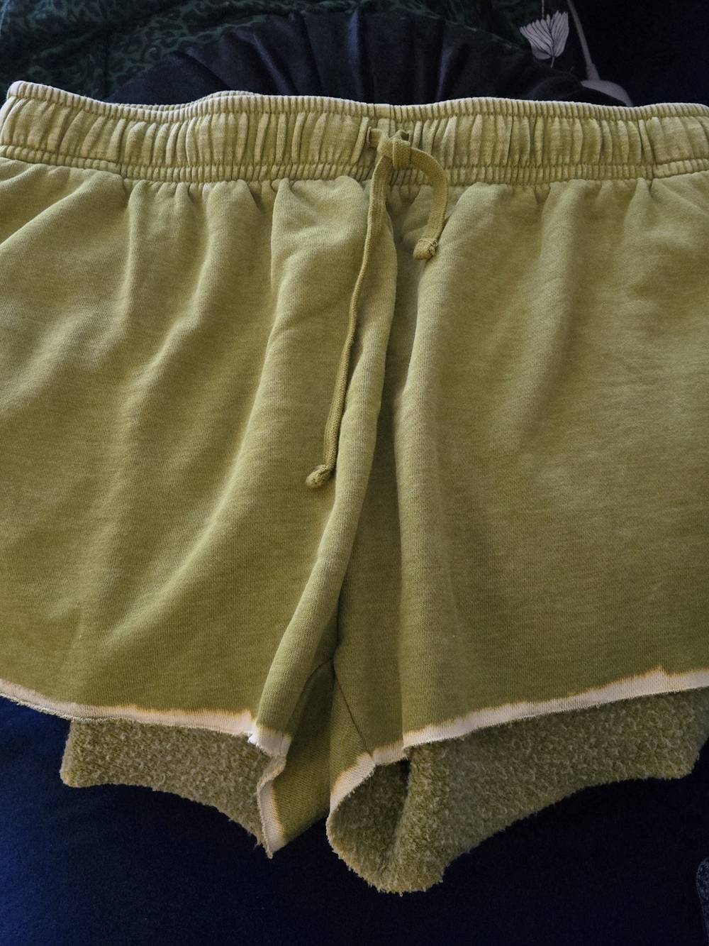 wild fable Olive Green Drawstring Terry Lined Athletic Shorts